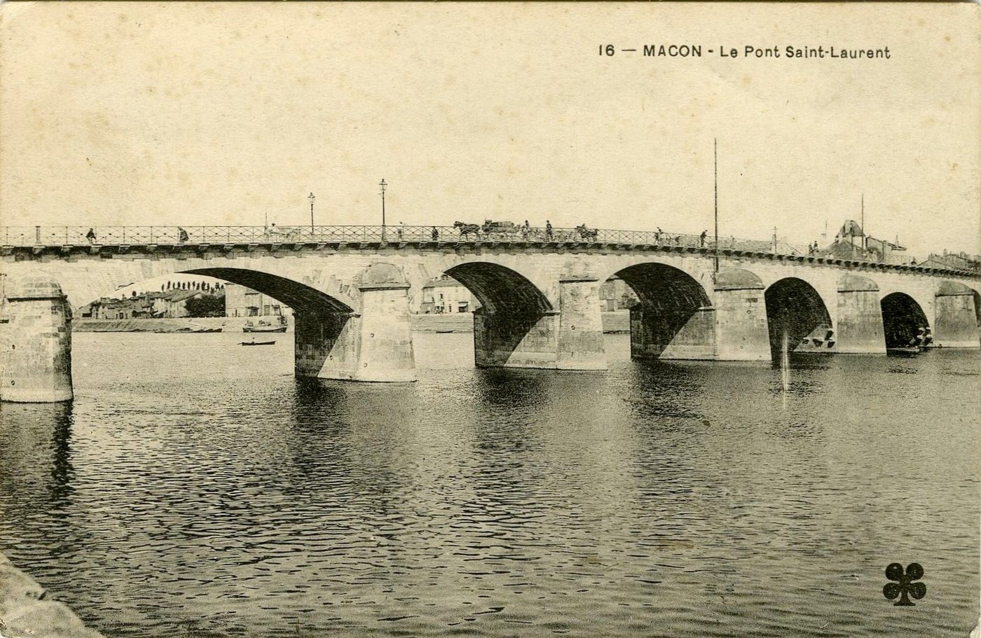 Mâcon. Le pont Saint-Laurent.