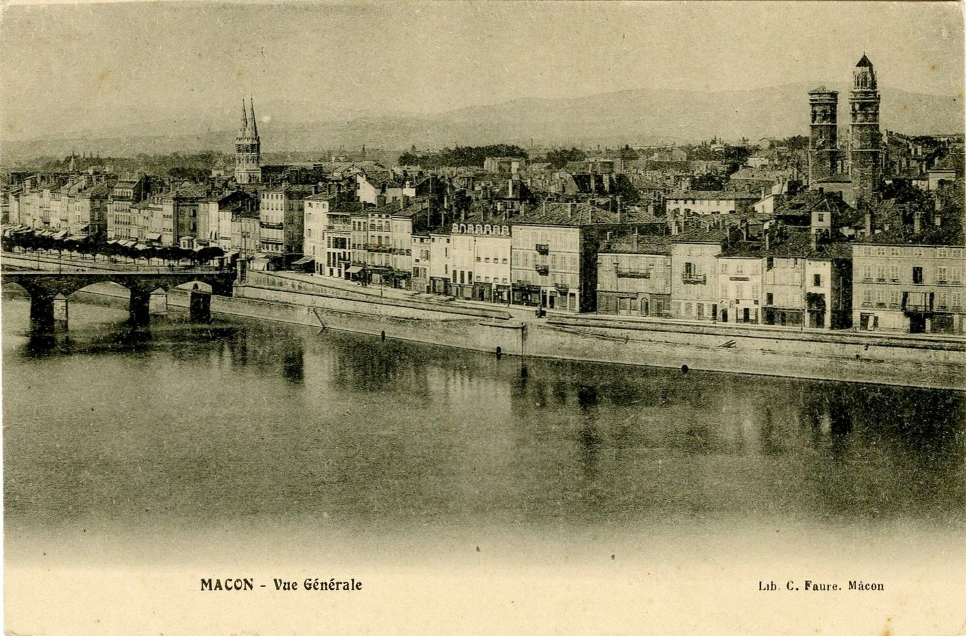 Mâcon. Vue générale.