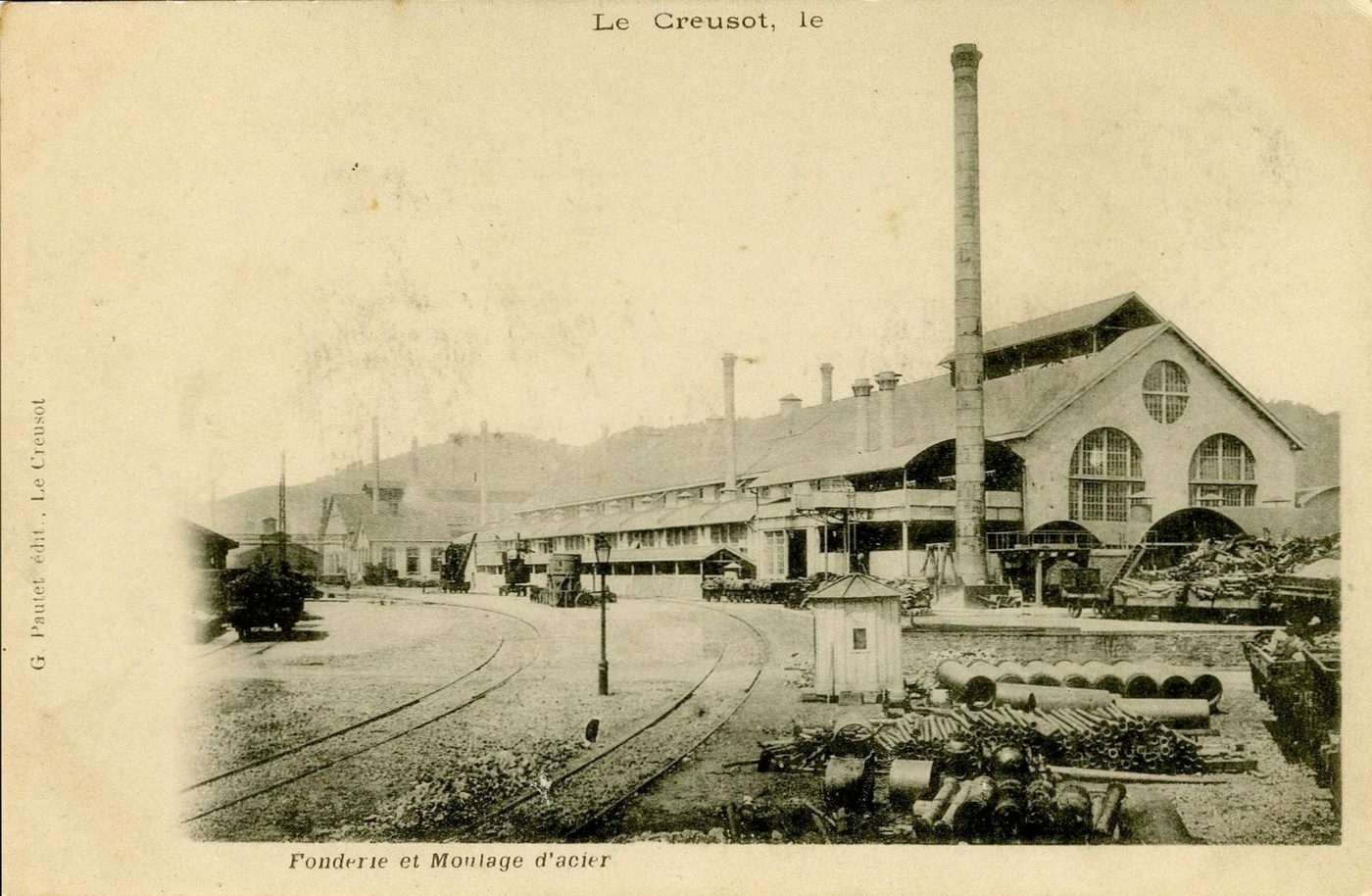 Le Creusot. Fonderie et moulage d'acier.