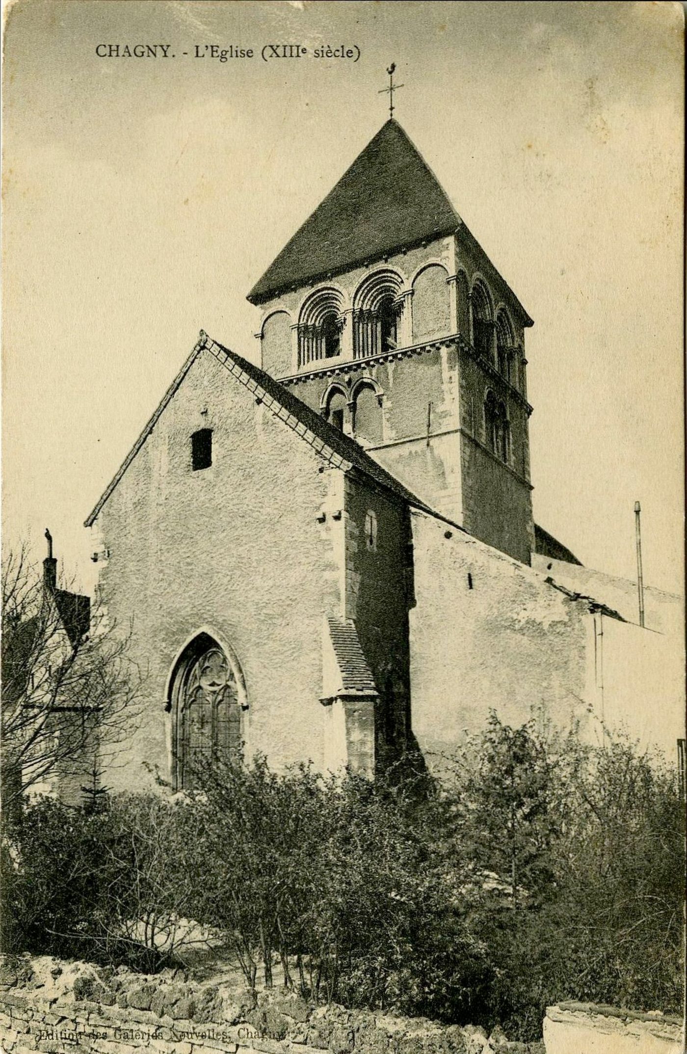 Chagny. L'église (XIIIe s.).