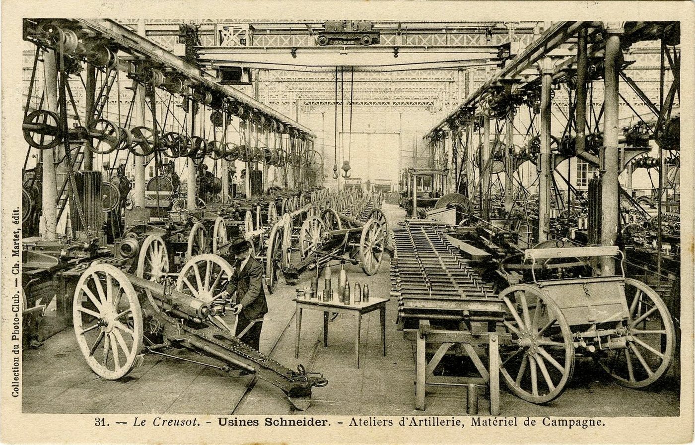 Le Creusot. Usines Schneider. Ateliers d'artillerie, matériel de campagne.