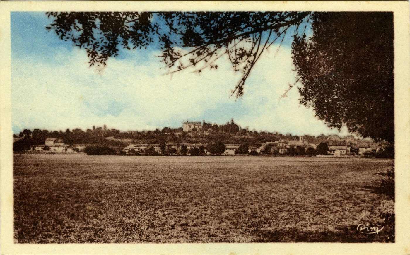 Saint-Albain. Vue panoramique prise de la Saône.