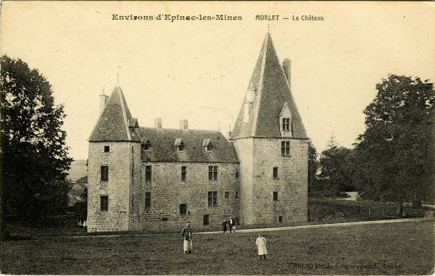 Environs d'Epinac-les-Mines. Morlet, le château.