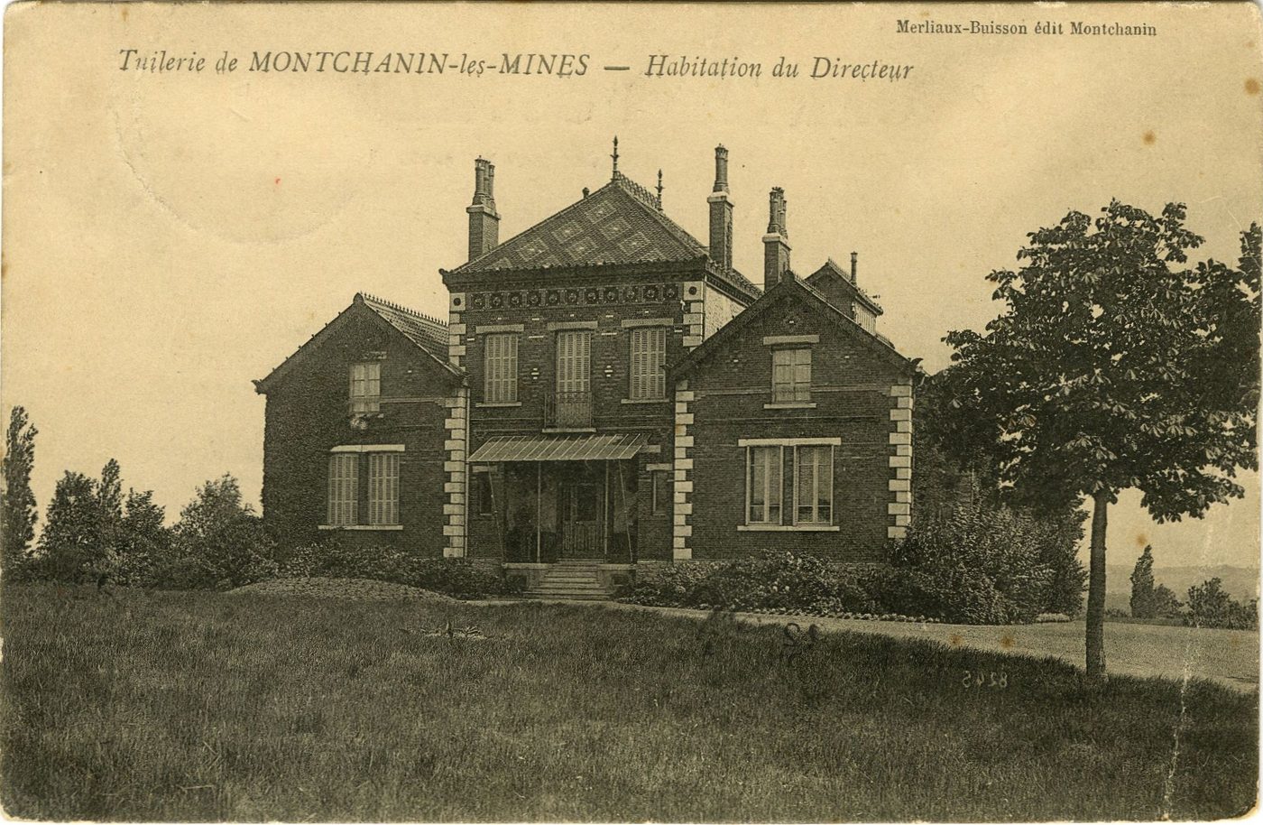 Tuilerie de Montchanin-les-Mines. Habitation du directeur.