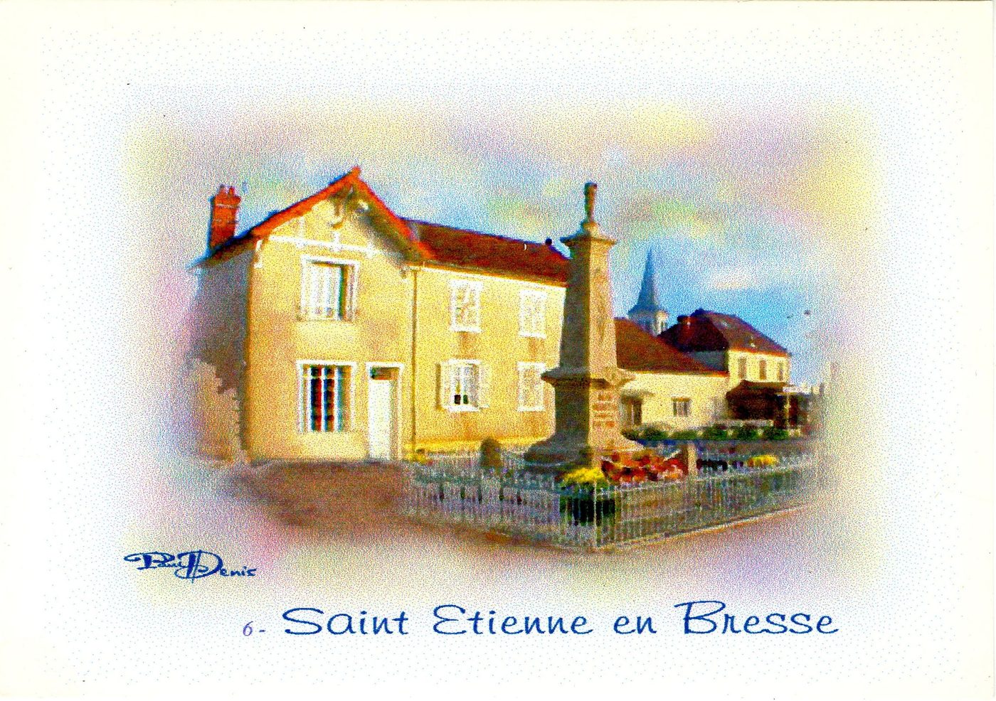 Saint-Etienne-en-Bresse. Monument aux morts.