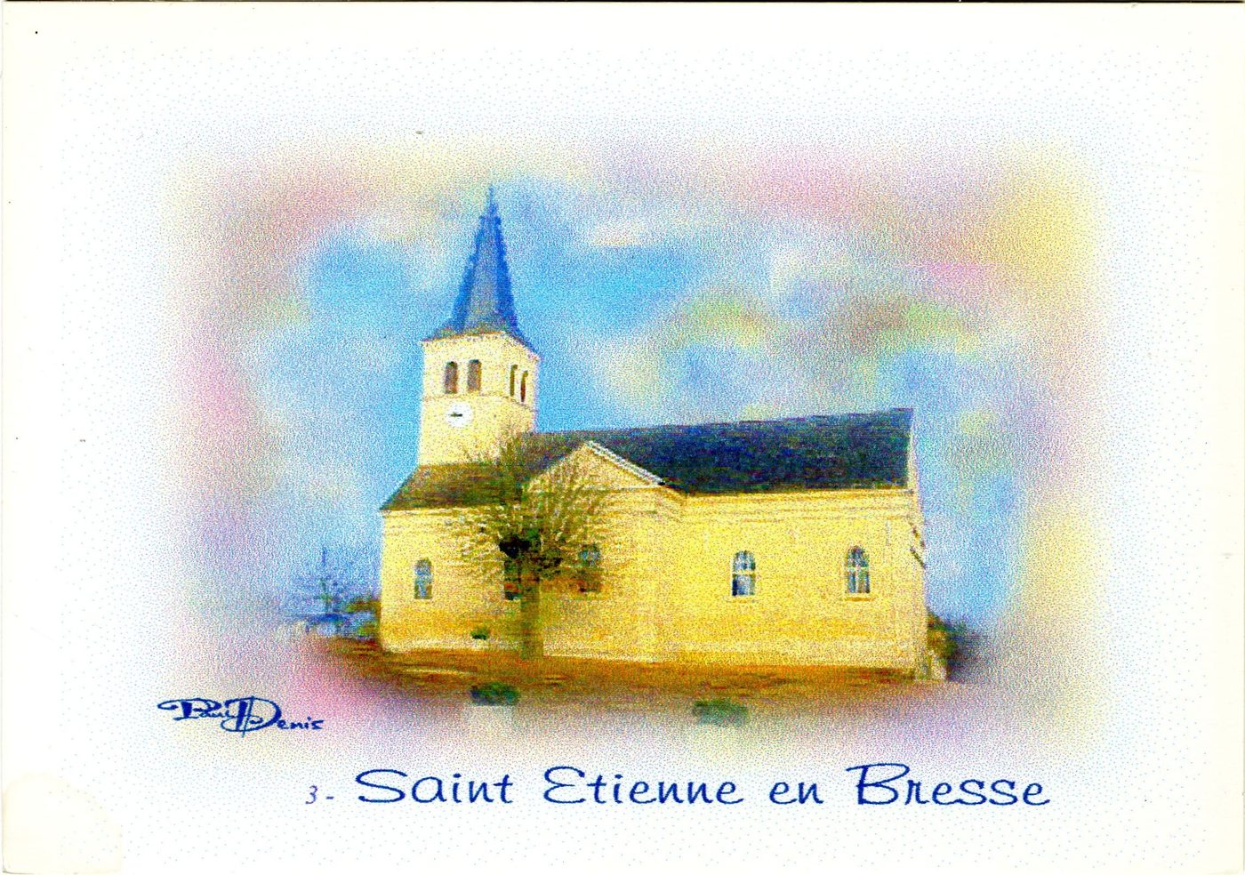 Saint-Etienne-en-Bresse. Eglise.