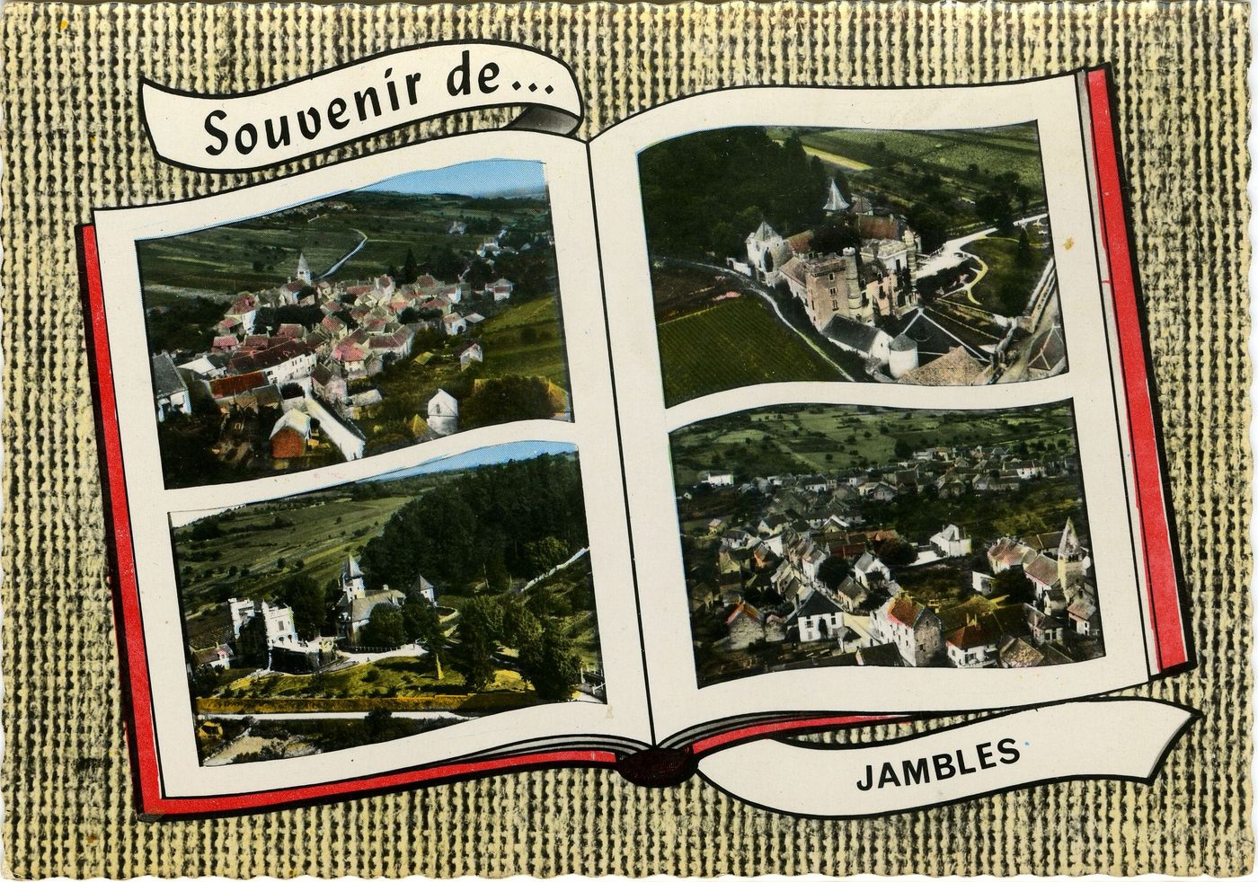 Souvenir de Jambles. En rivière. Le château de Charnailles. Vue générale.