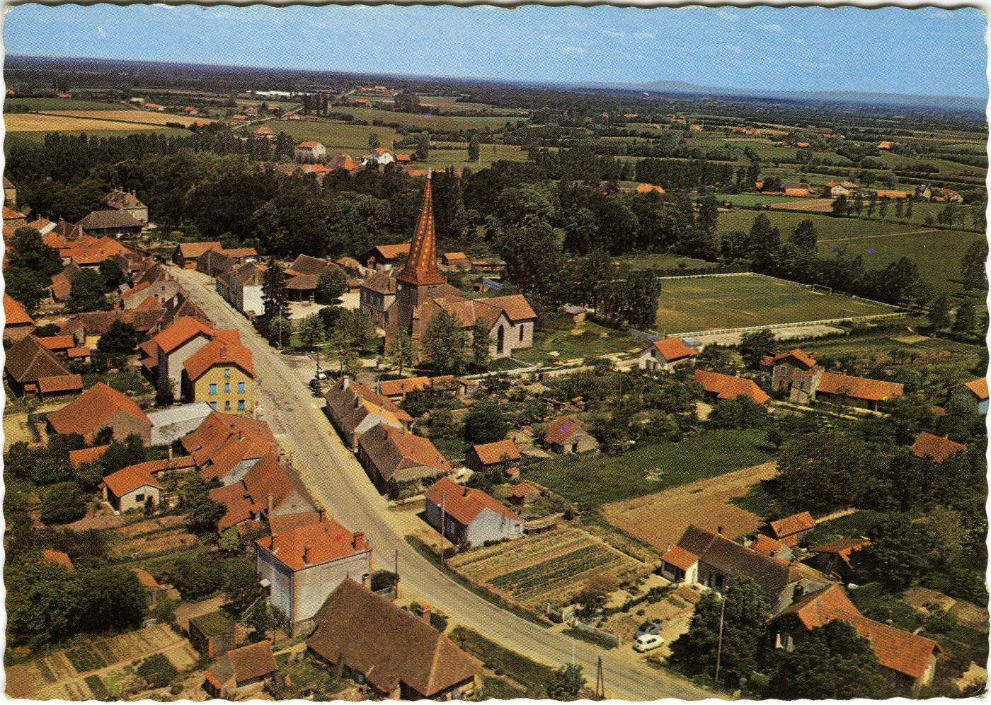 Mervans. Route de Louhans.