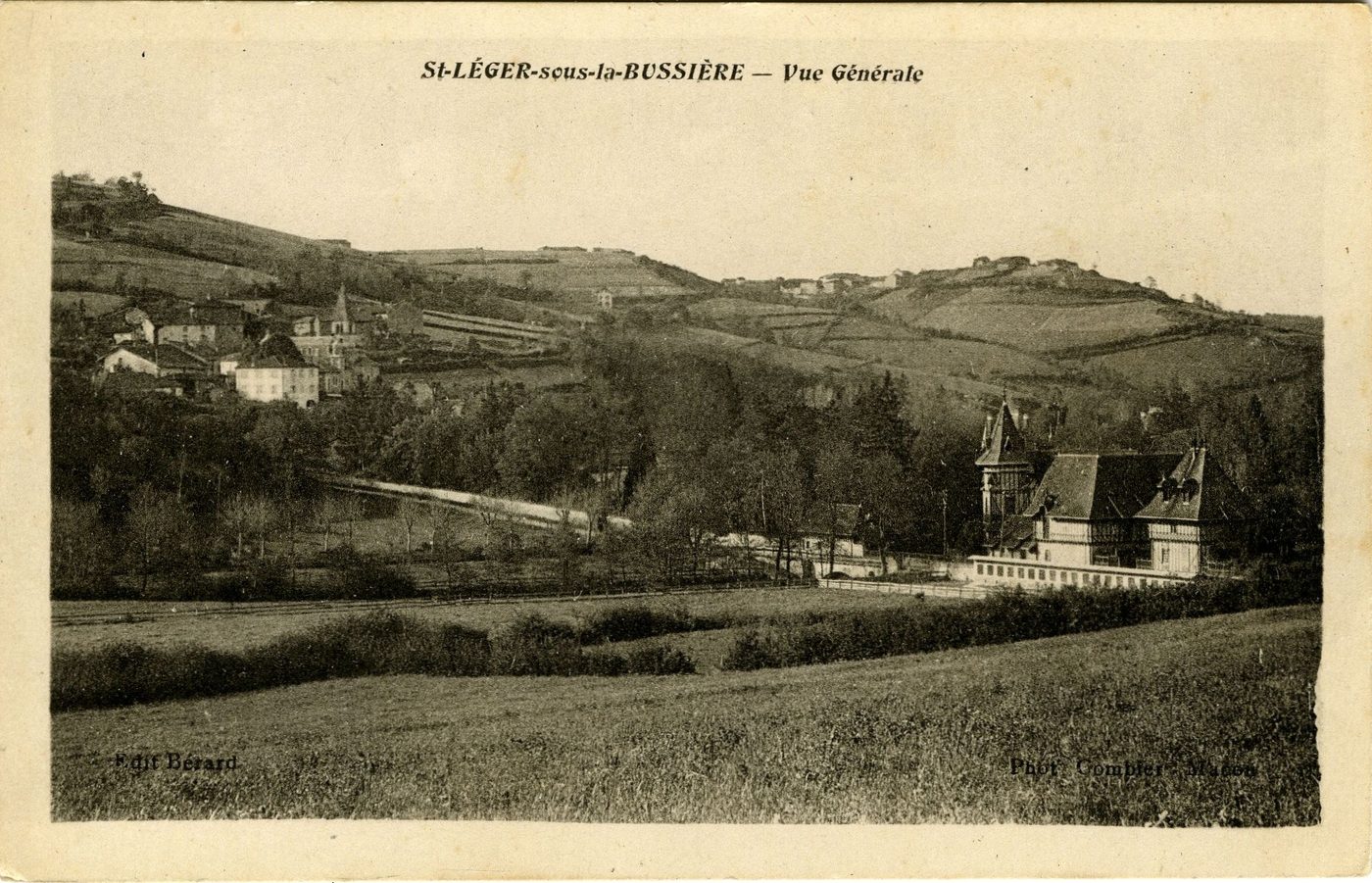 Saint-Léger-sous-la-Bussière.- Vue générale.
