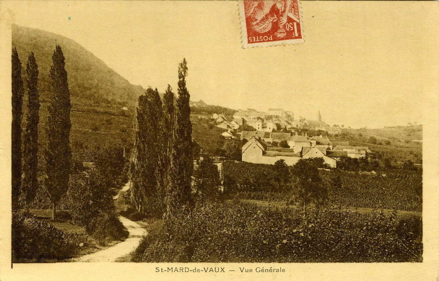Saint-Mard-de-Vaux. Vue générale.