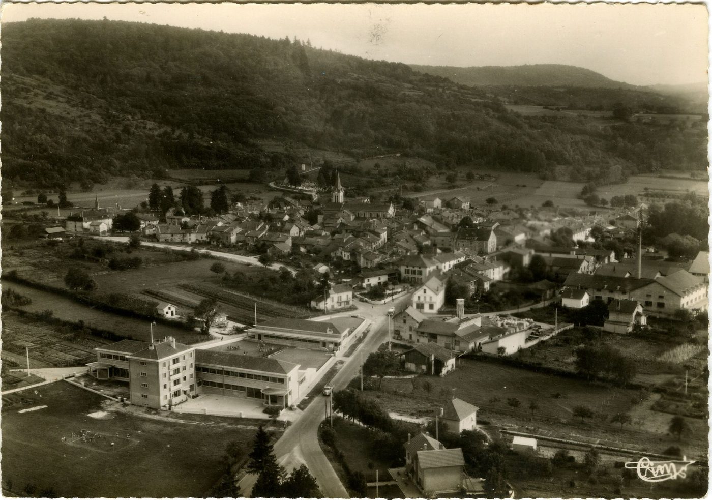 Cuiseaux. Vue aérienne.