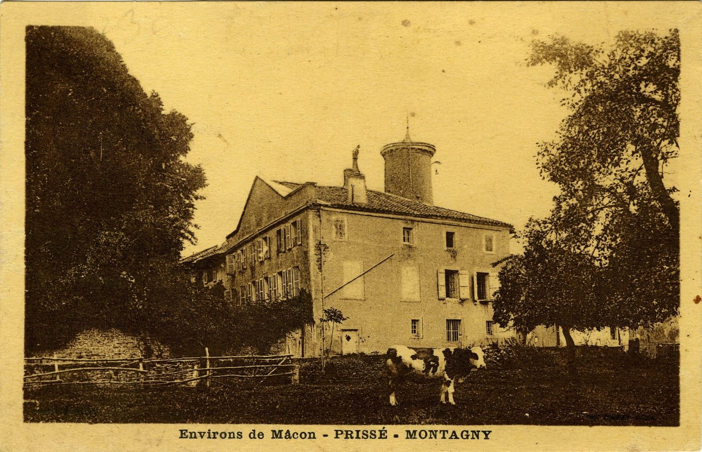 Environs de Mâcon. Prissé. Montagny.