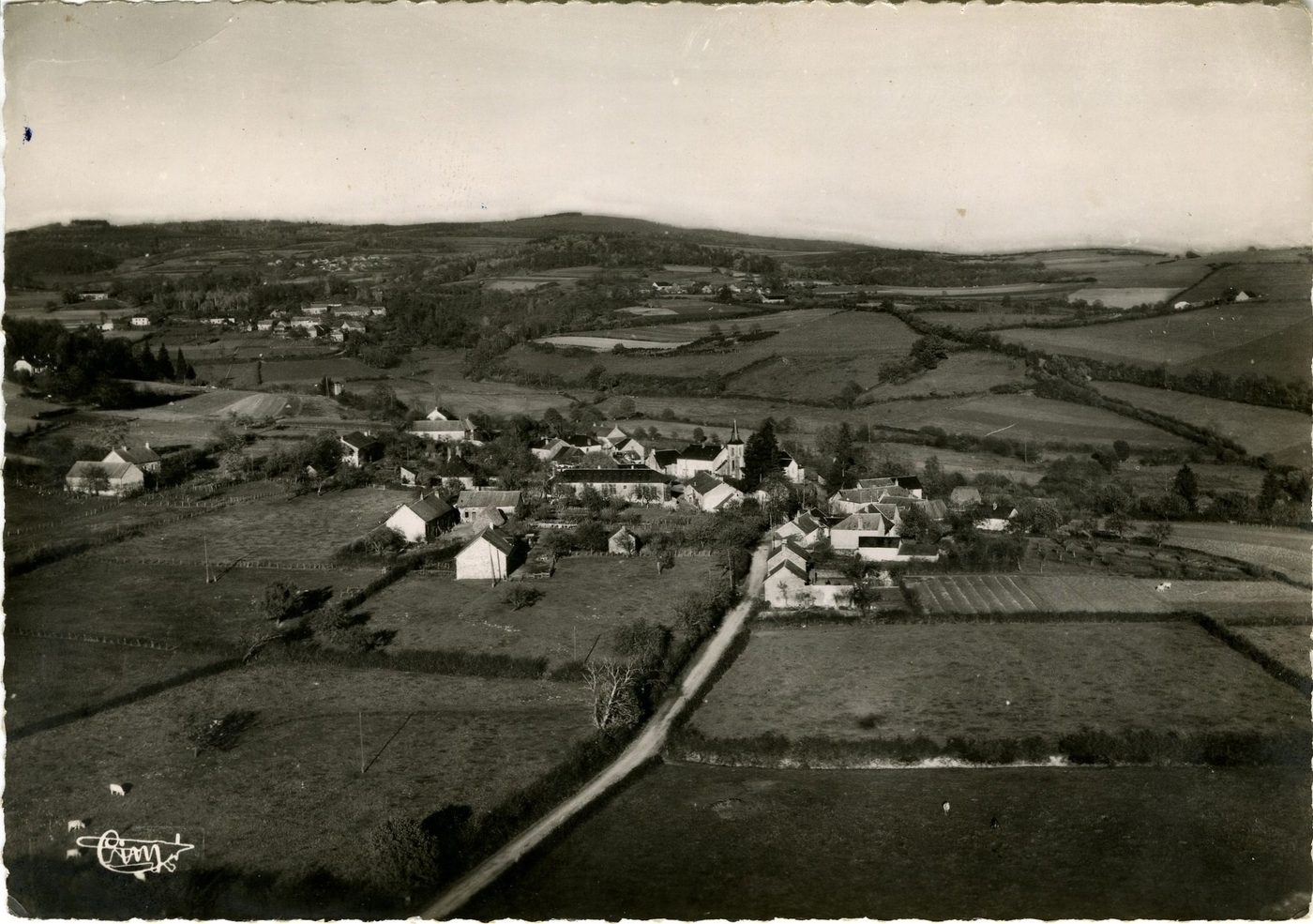 Saint-Prix. Vue panoramique aérienne.