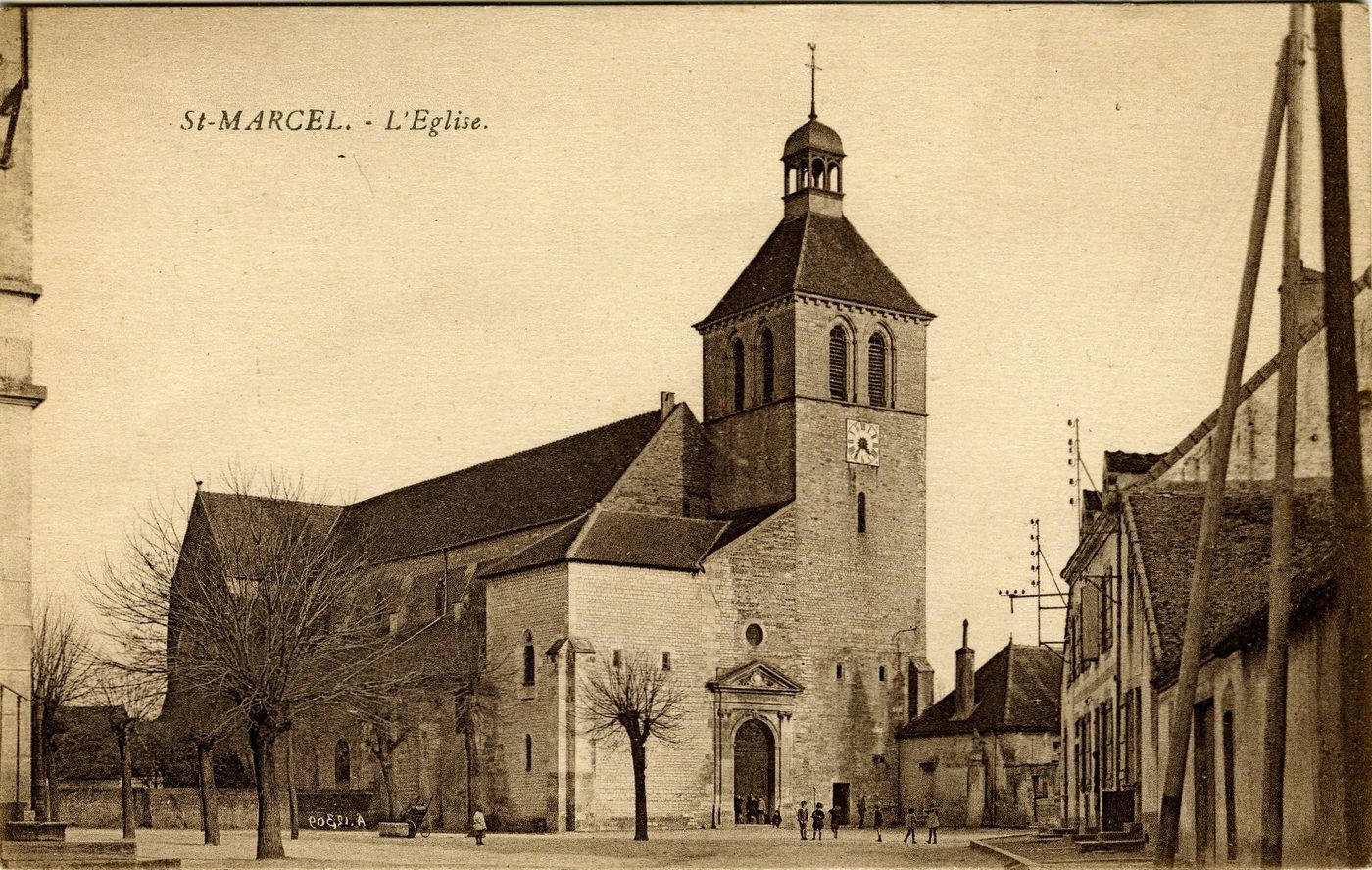 Saint-Marcel. L'église.