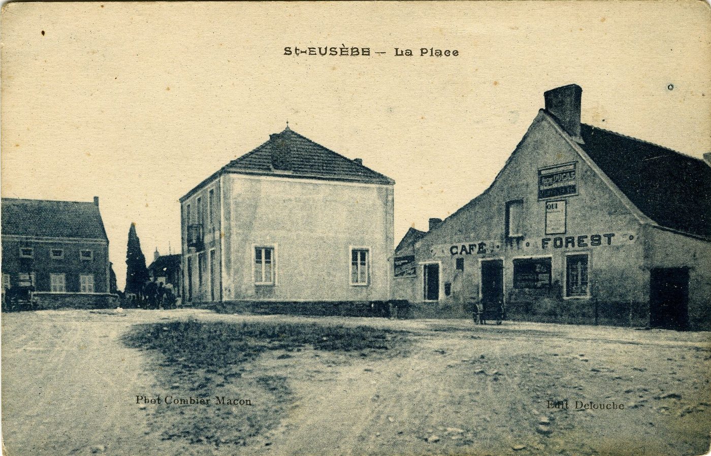 Saint-Eusèbe. La place.