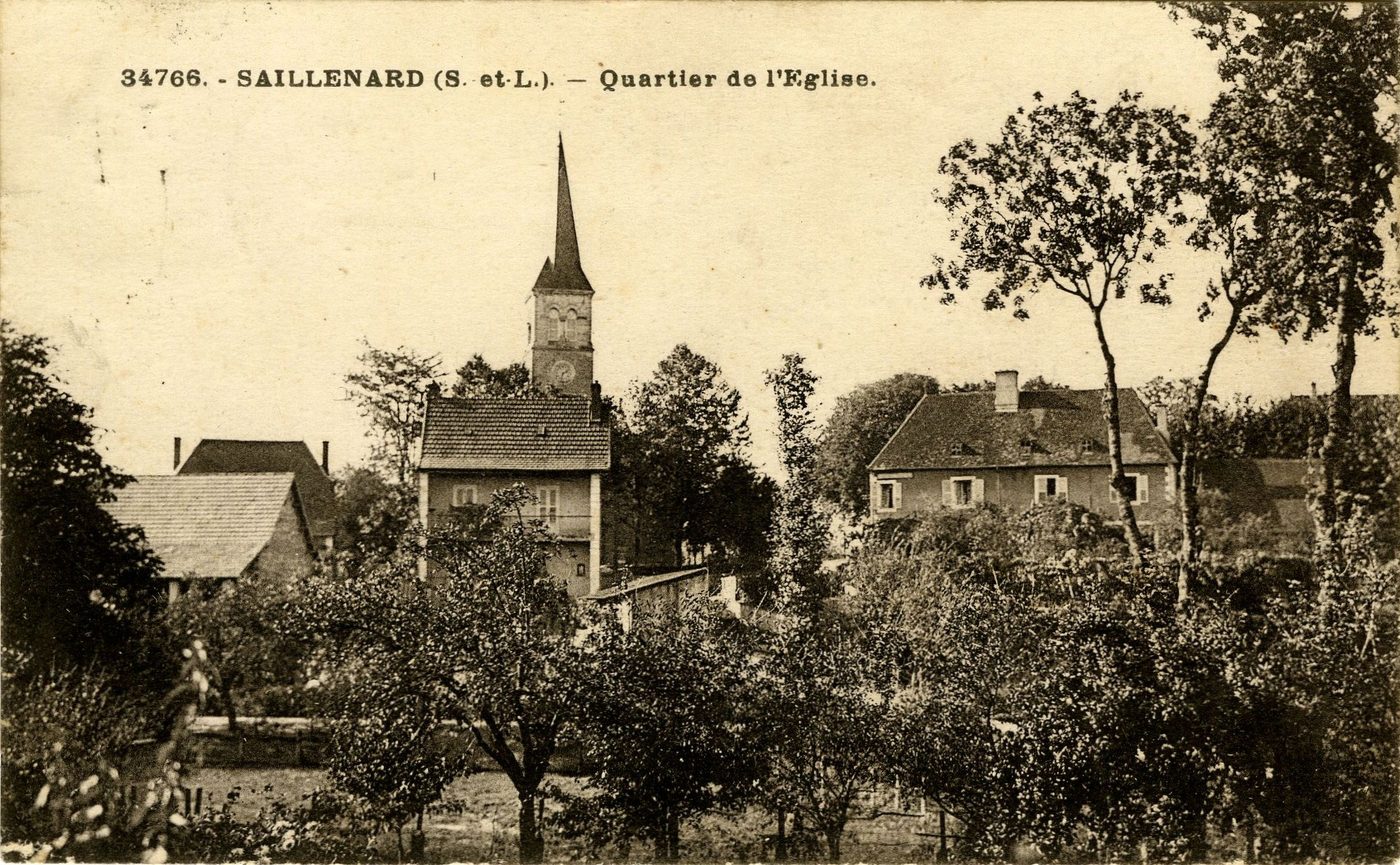 Saillenard. Quartier de l'église.