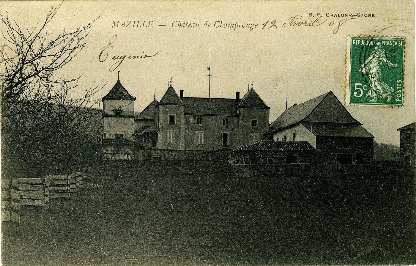 Mazille. Château de Champrouge.