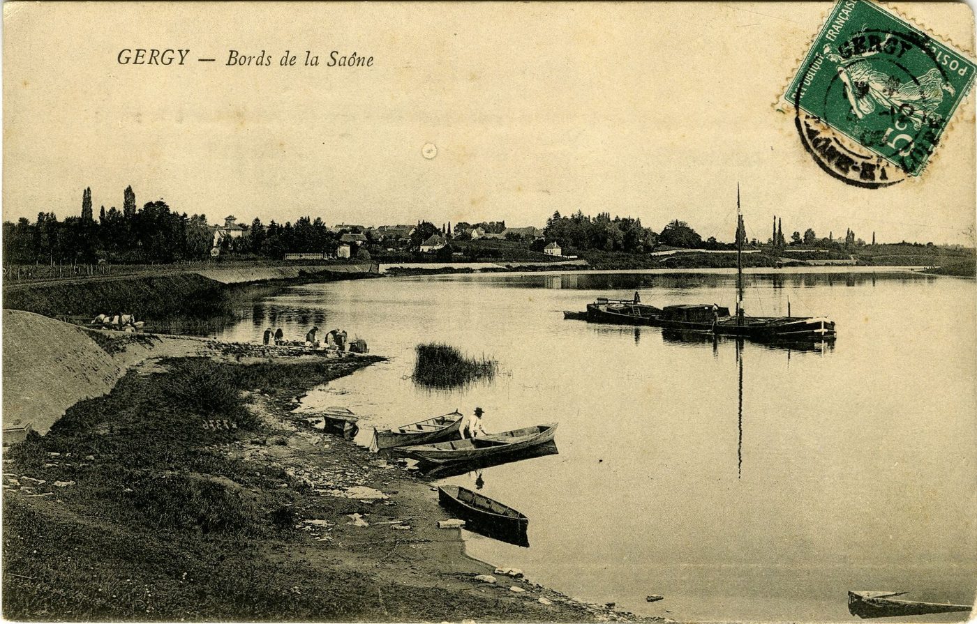 Gergy. Bords de la Saône.