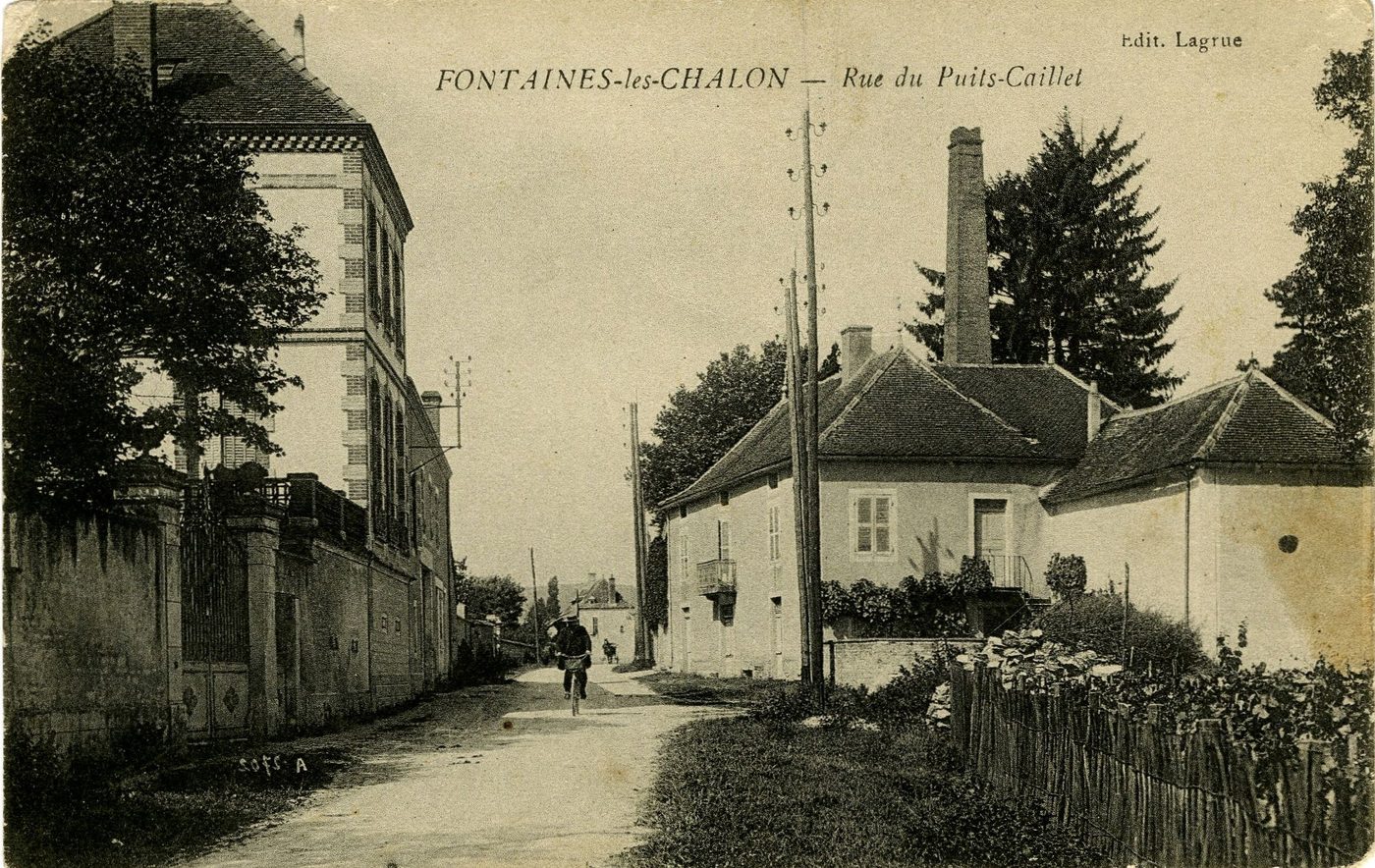 Fontaine-lès-Chalon. Rue du puits-Caillet.