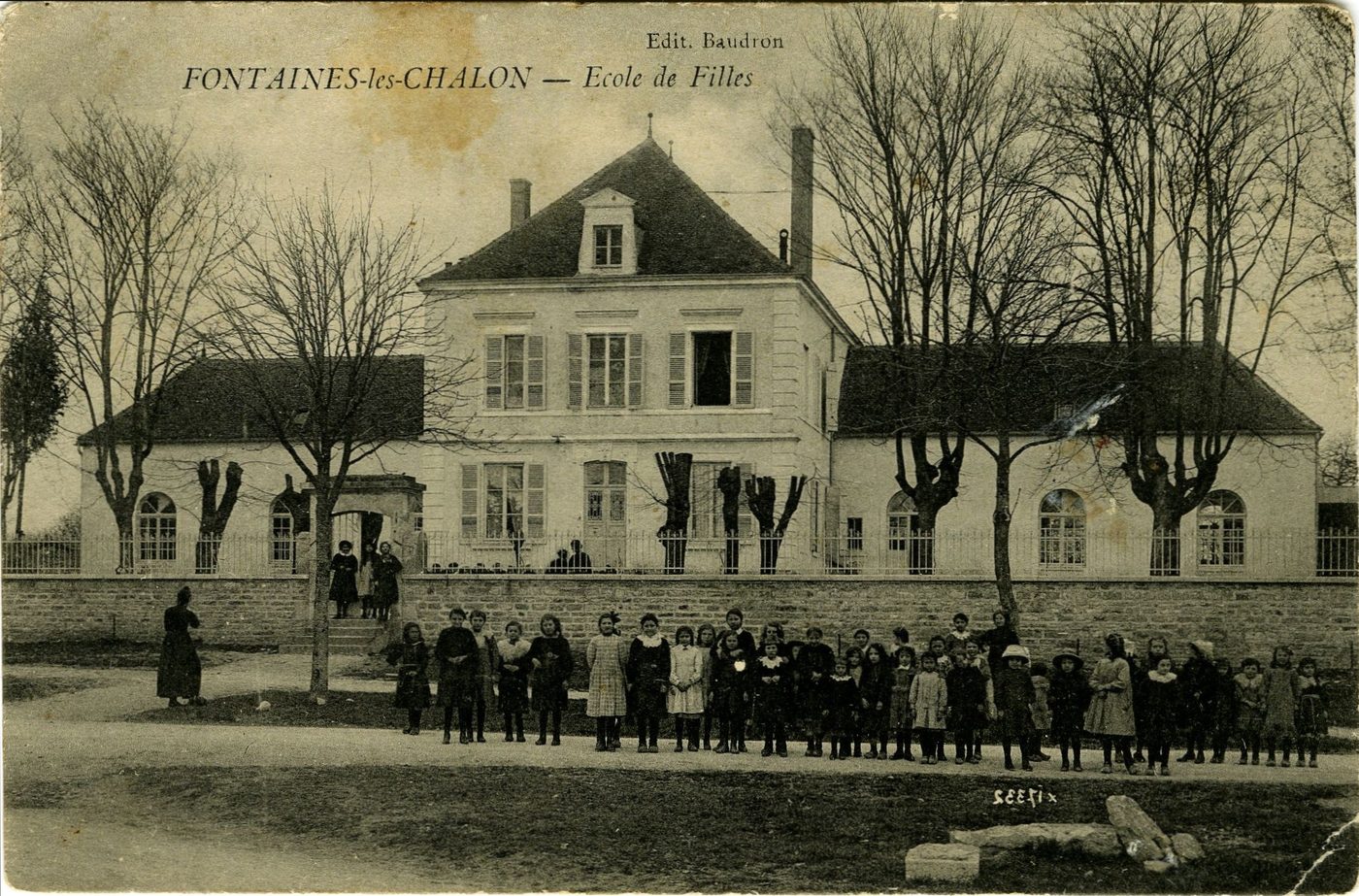 Fontaine-lès-Chalon. Ecole de filles.