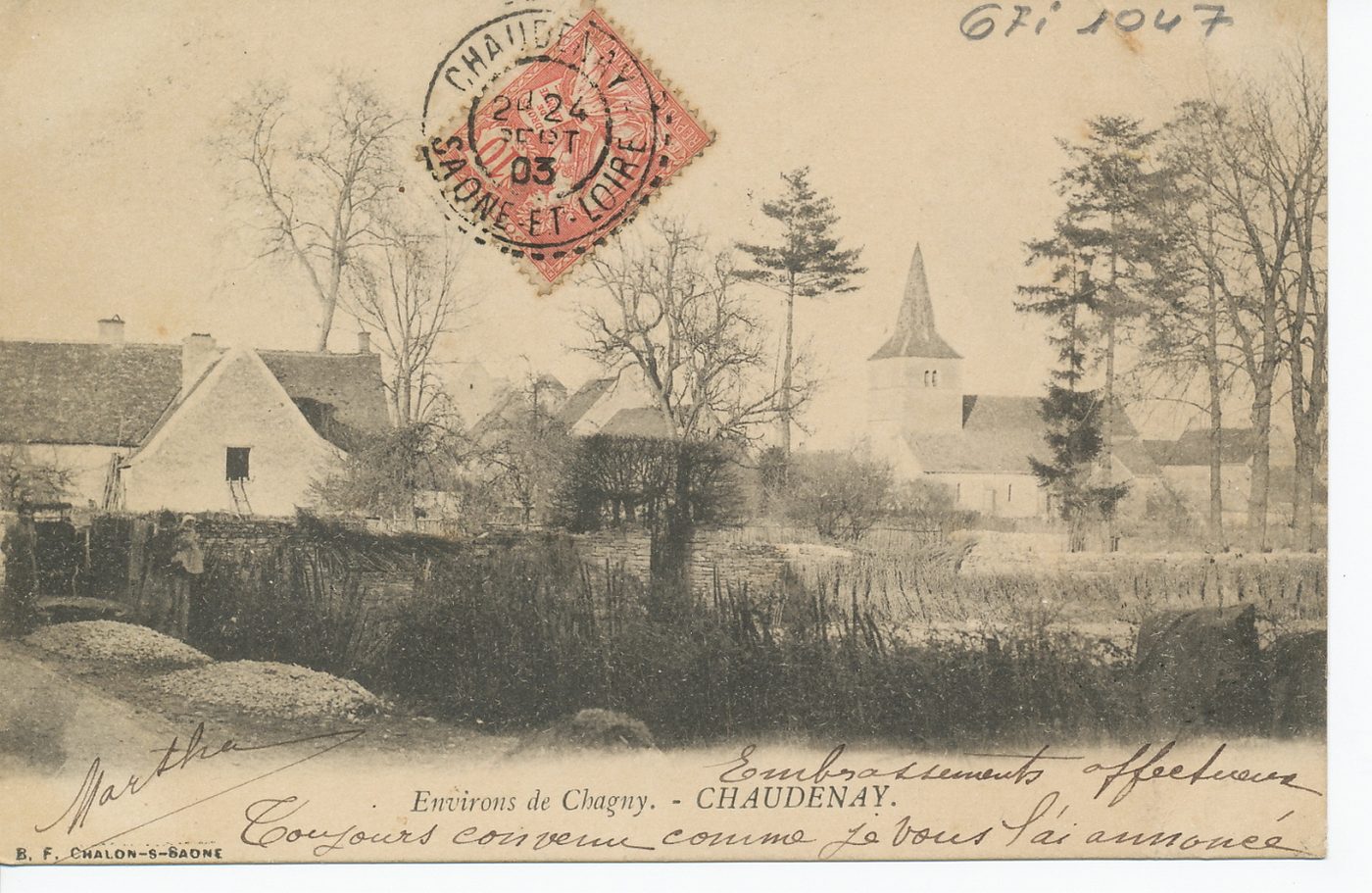 Environs de Chagny. Chaudenay.