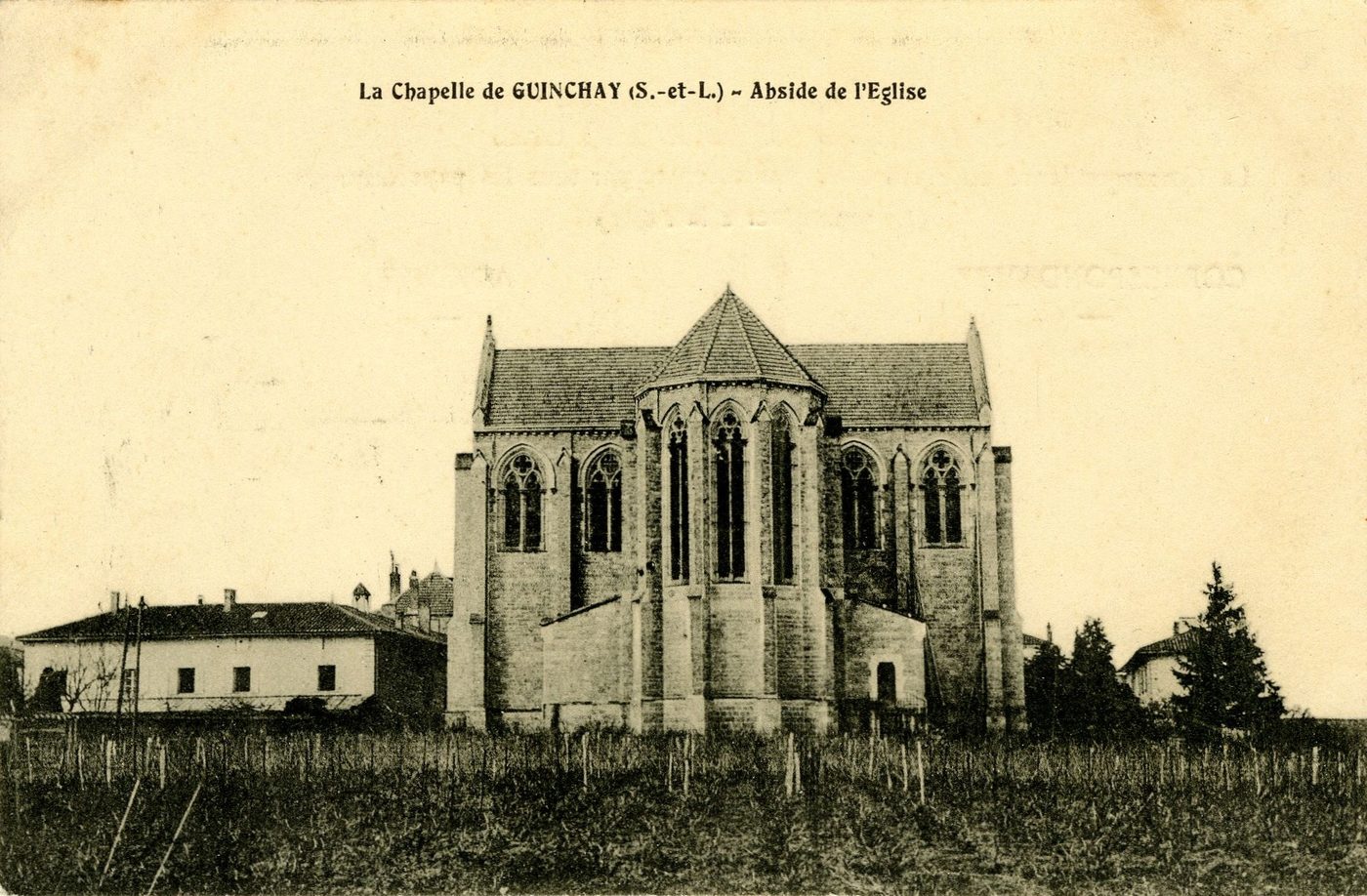 La Chapelle-de-Guinchay. Abside de l'église.
