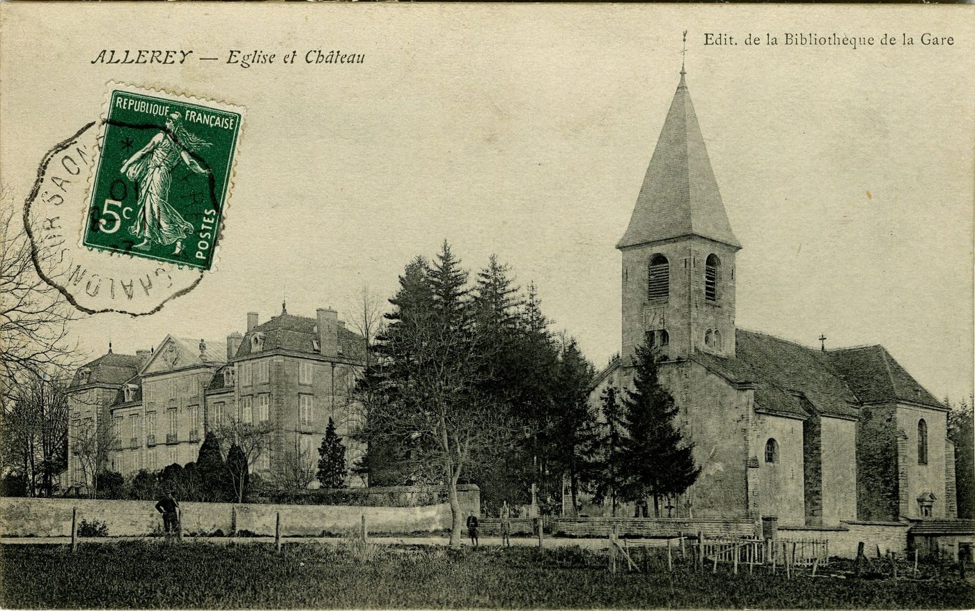 Allerey. Eglise et château.