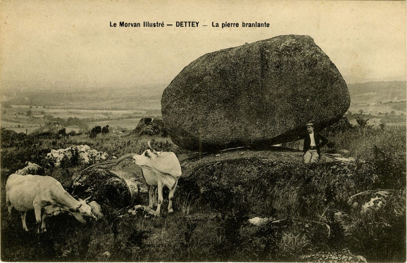 Le Morvan illustré. Dettey. La pierre branlante.