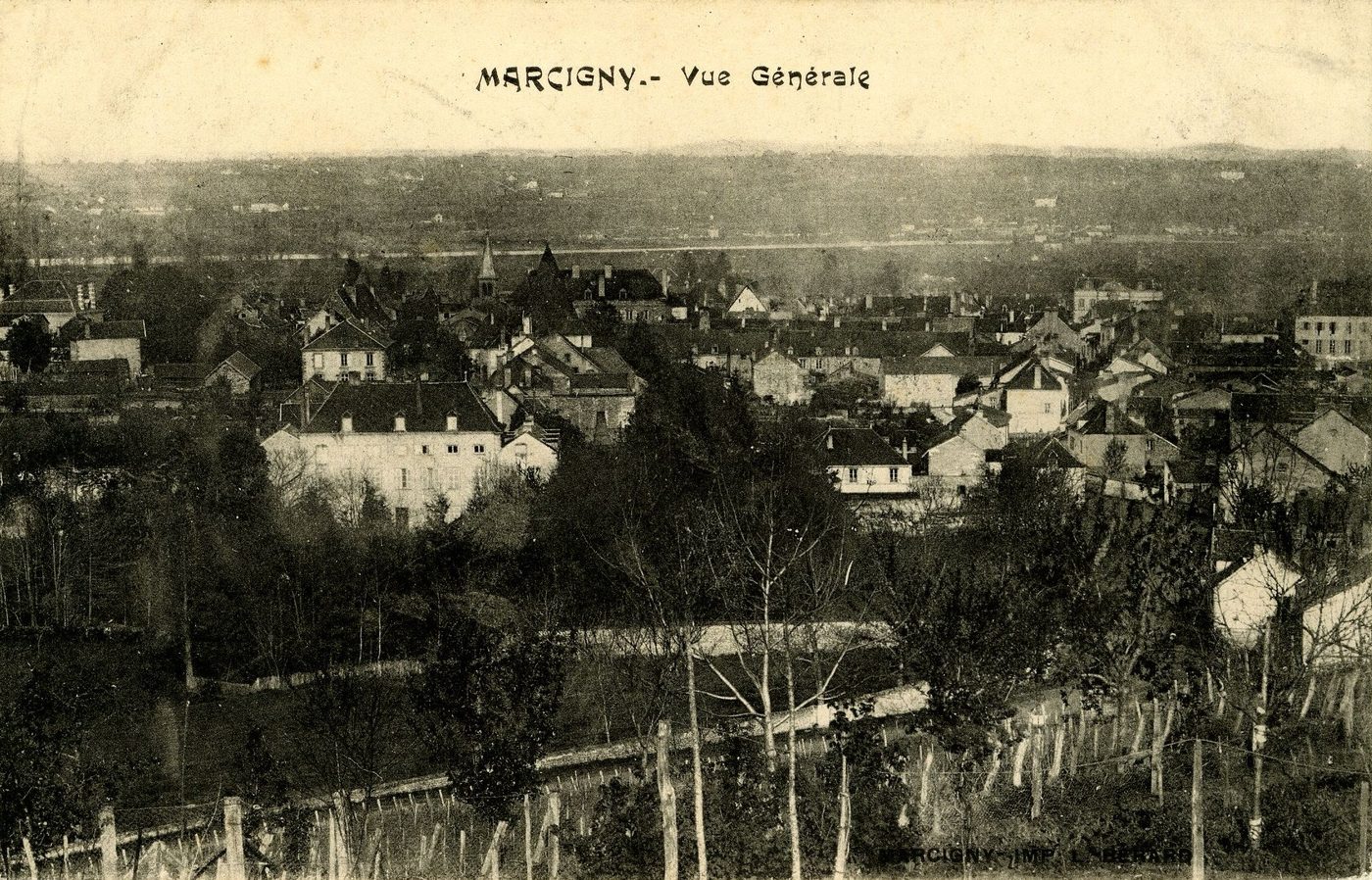 Marcigny. Vue générale.