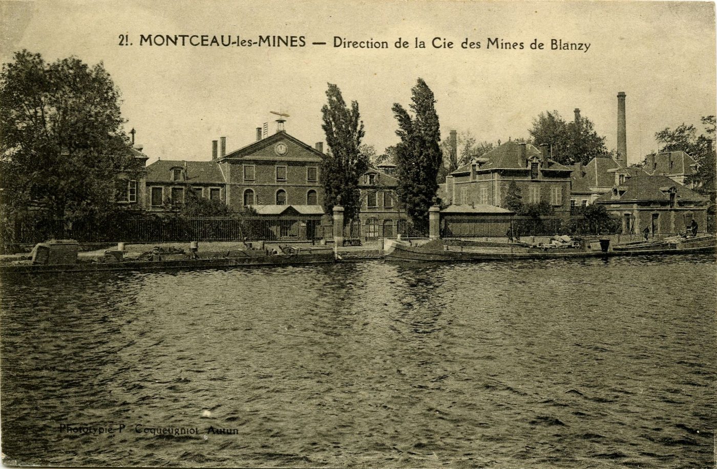 Montceau-les-Mines. Direction de la compagnie des mines de Blanzy.