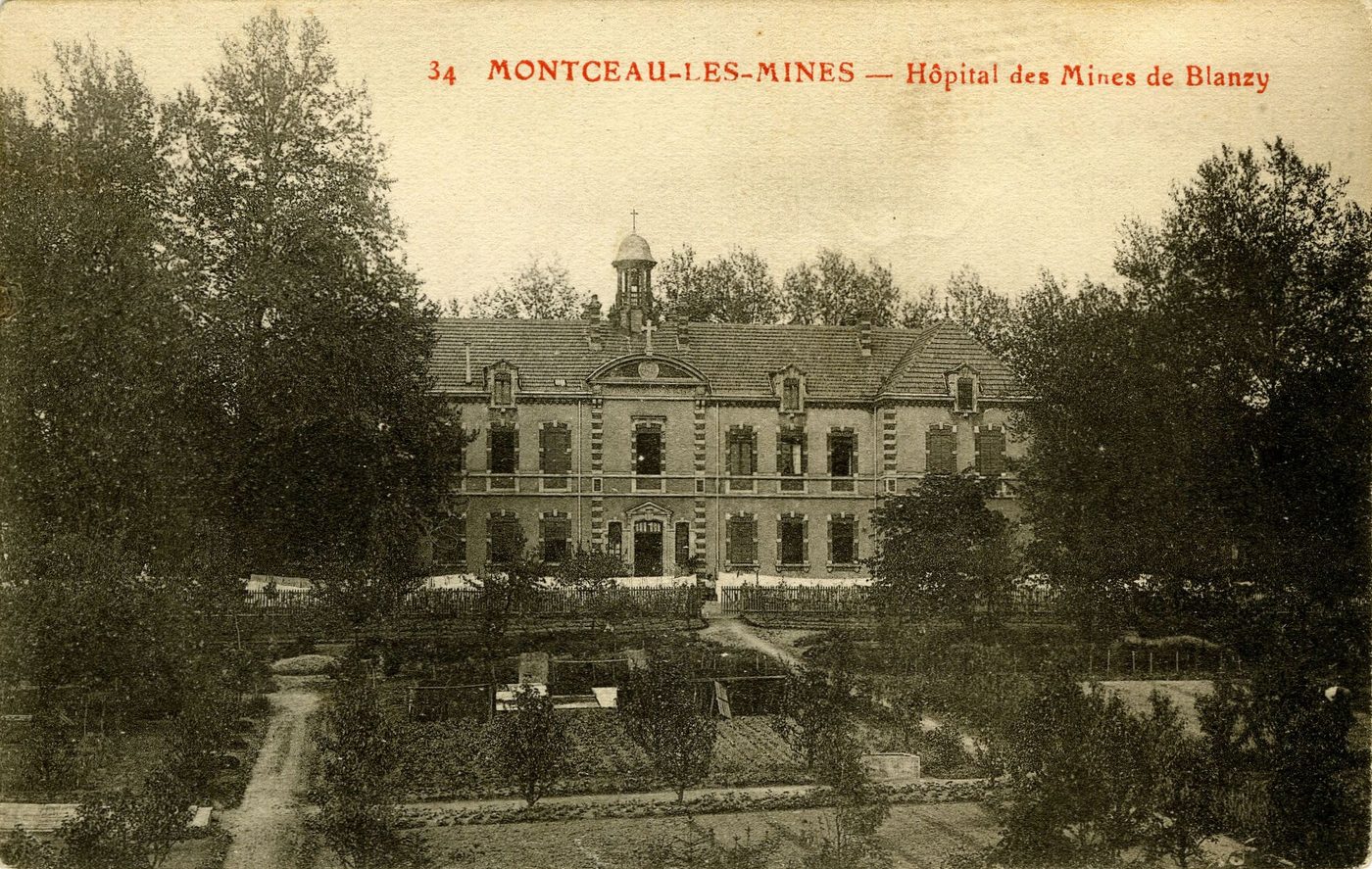 Montceau-les-Mines. Hôpital des mines de Blanzy.