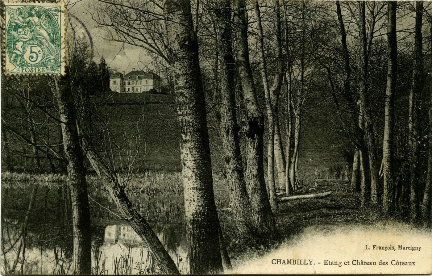 Chambilly. Etang et châteaux des coteaux.