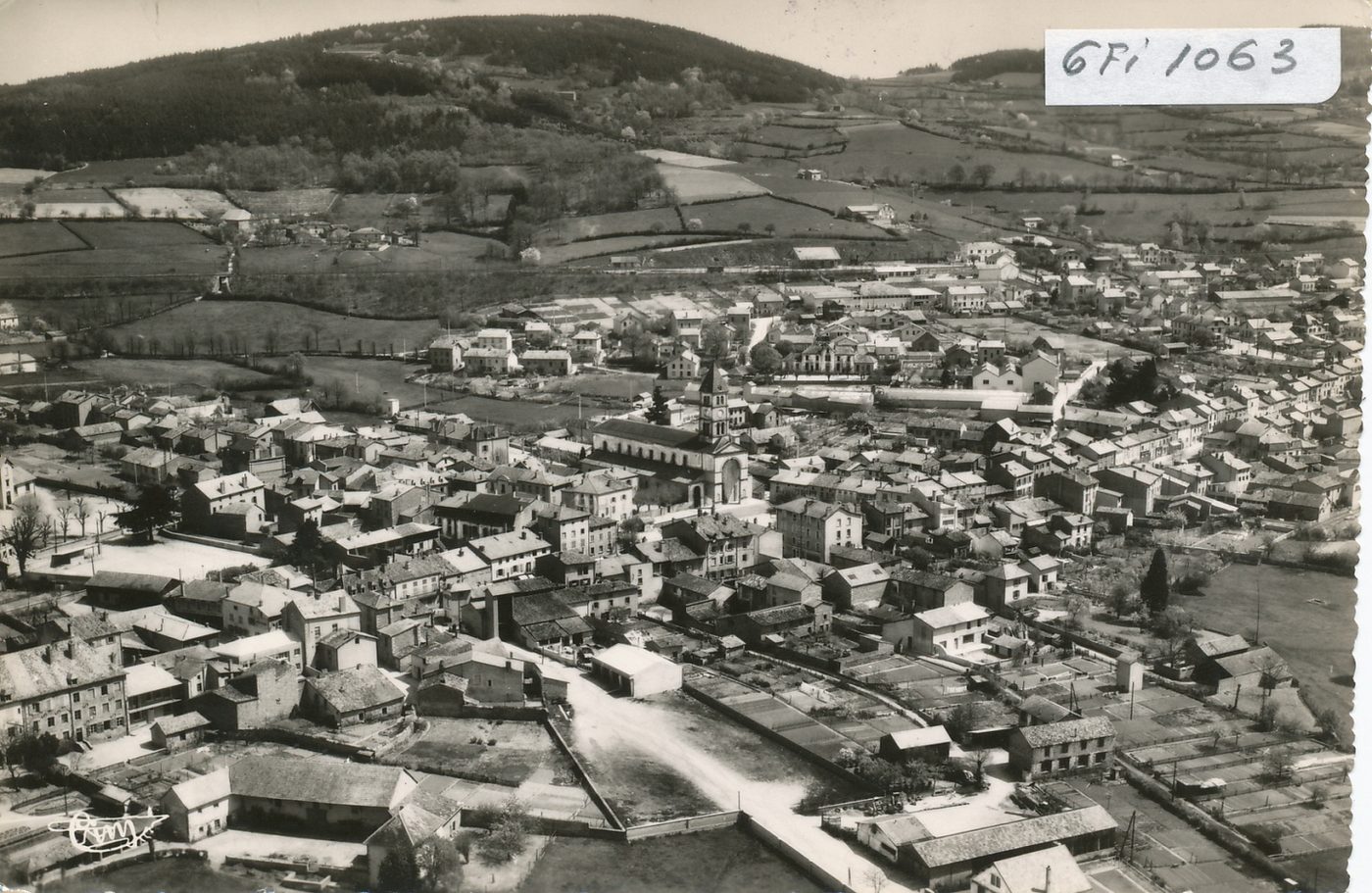 Chauffailles. Vue générale aérienne.