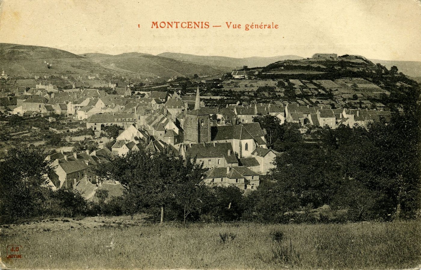 Montcenis. Vue générale.