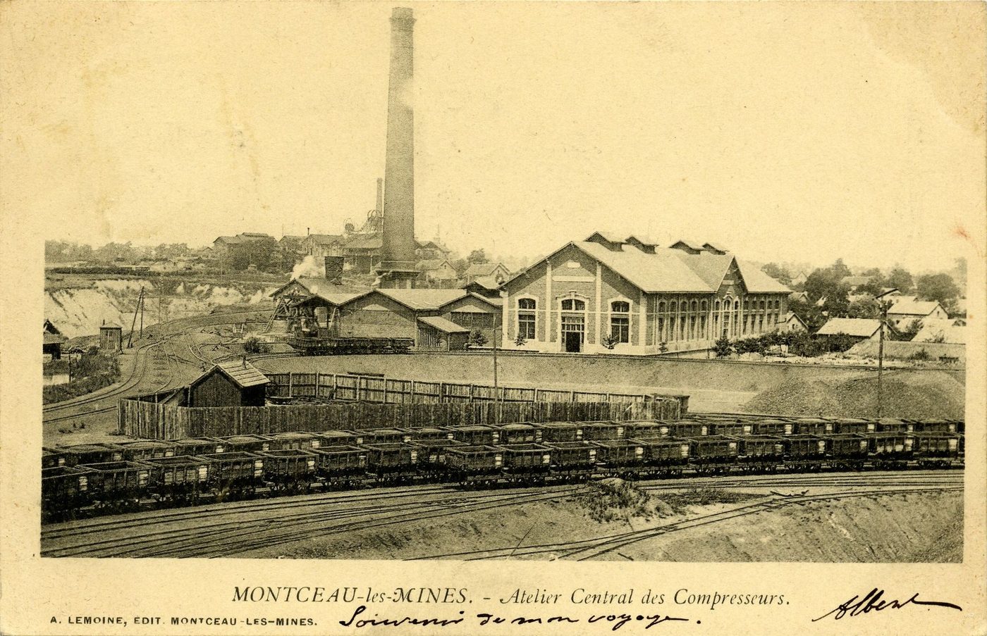Montceau-les-Mines. Atelier central des compresseurs.