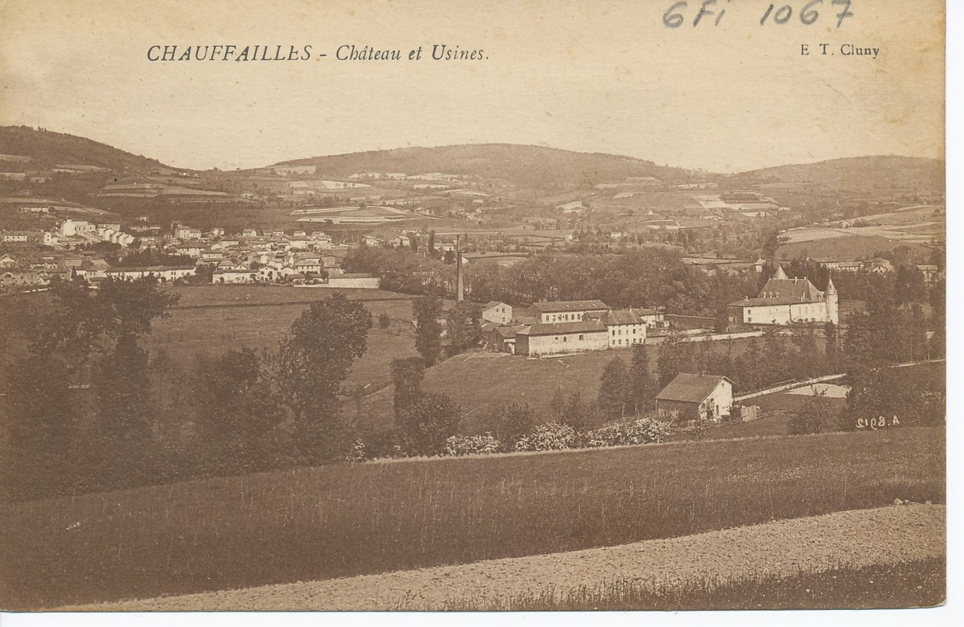 Chauffailles. Château et usines.